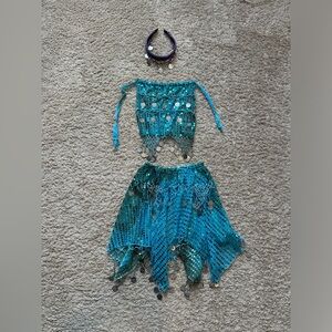 Belly Dance Costumes for Kids Professional Indian , Turkish Dance Dress Set